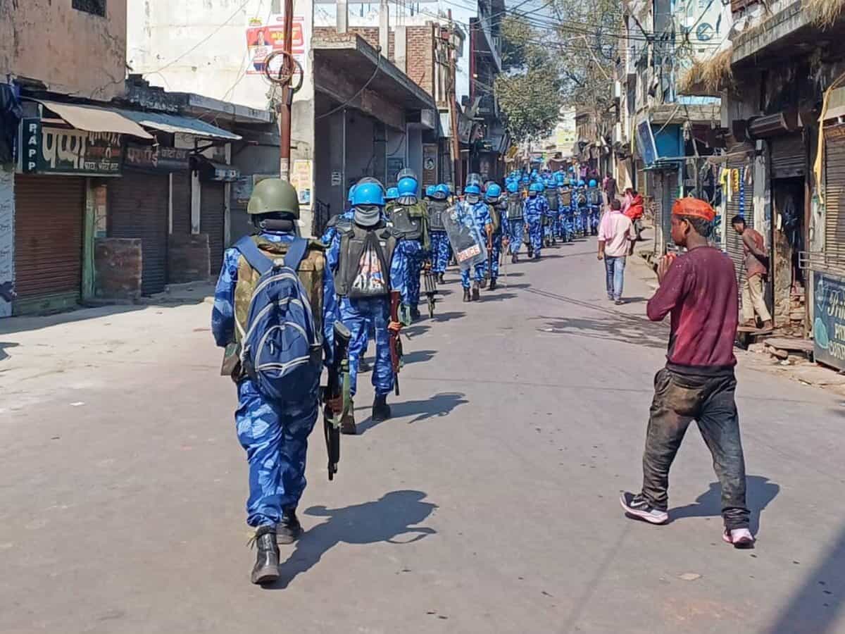 Tight security in Sambhal