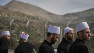 Dozens of Syrian Druze make rare visit to Israeli-controlled Golan Heights
