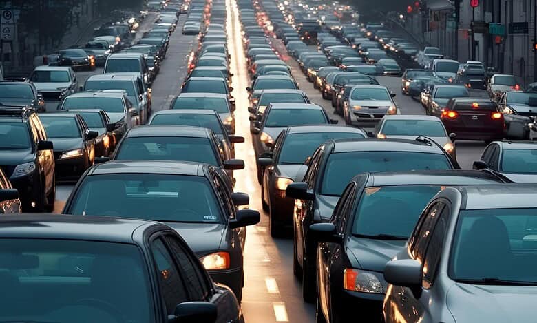Traffic in Hyderabad