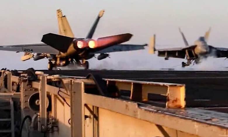 Yemen's Houthi group targets US aircraft carrier amid fresh airstrikes