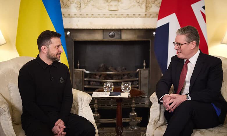 Zelenskyy embraced by British PM day after White House blowout