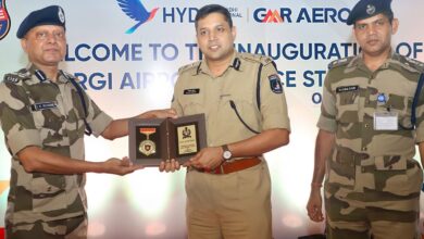 Cyberabad commissioner inaugurates police outpost at Hyderabad airport