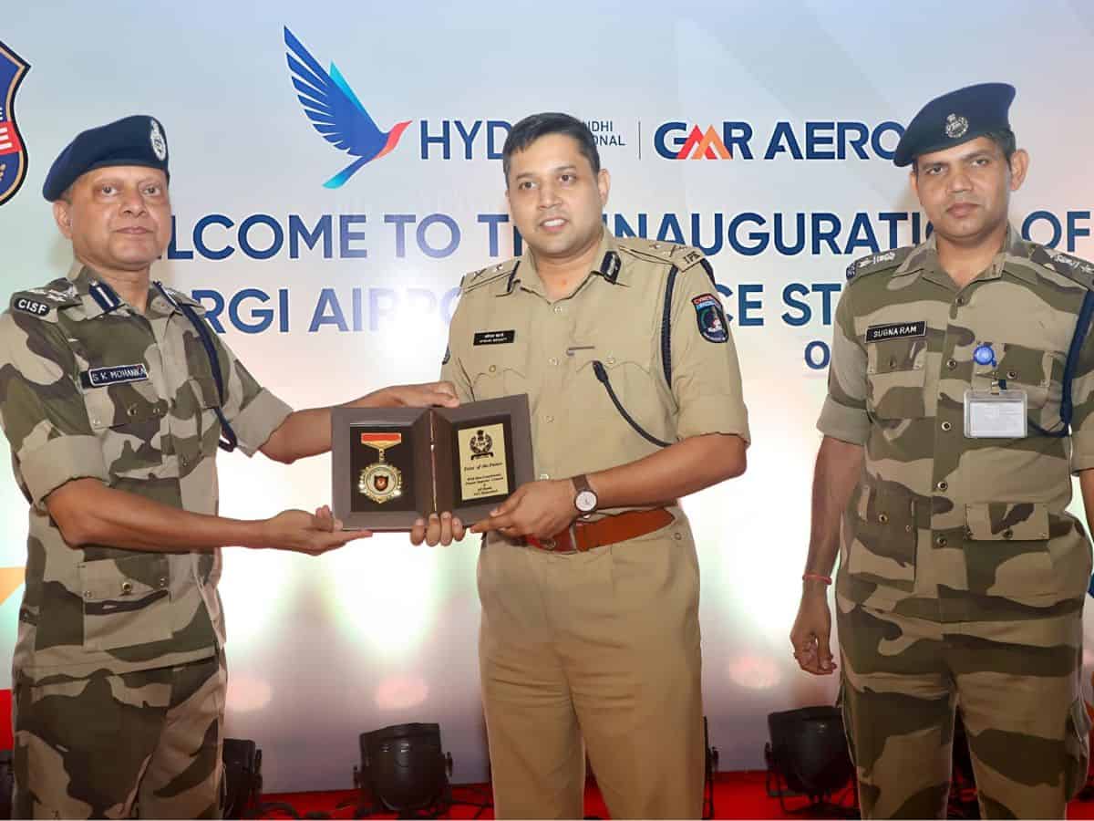 Cyberabad commissioner inaugurates police outpost at Hyderabad airport