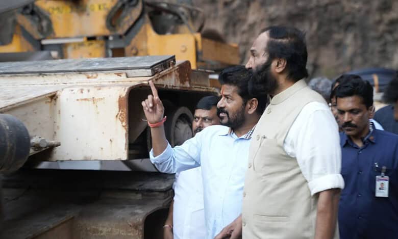 SLBC tunnel roof collapse: Conveyor belt repair expected soon, says CM Revanth