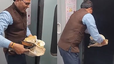 Watch: Senior Indian Railways officer throws garbage outside moving train; dismissed