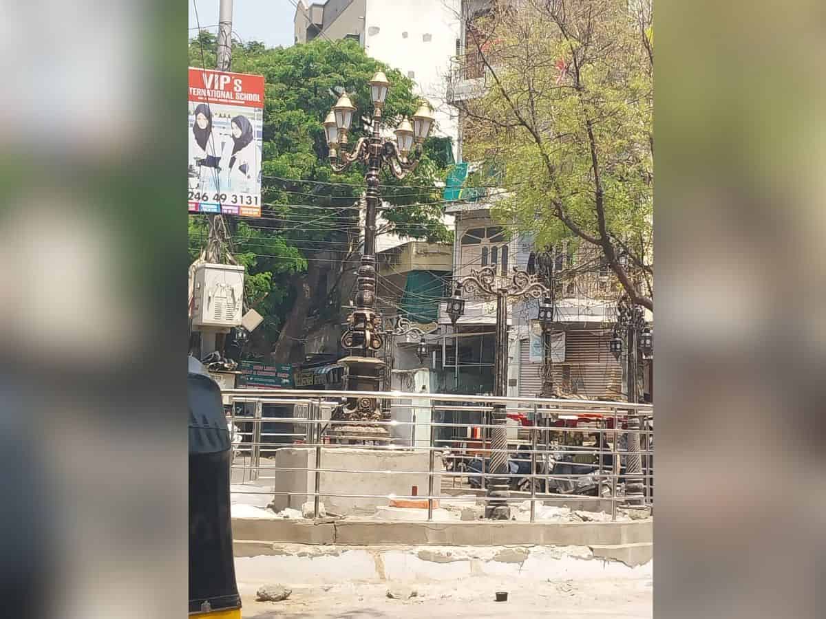 Charkandil Junction gets a facelift with new lantern-Inspired lamp post
