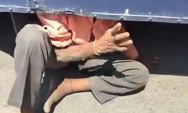 Andhra drunk man takes a 15 km joy ride on bus's spare tire, rescued