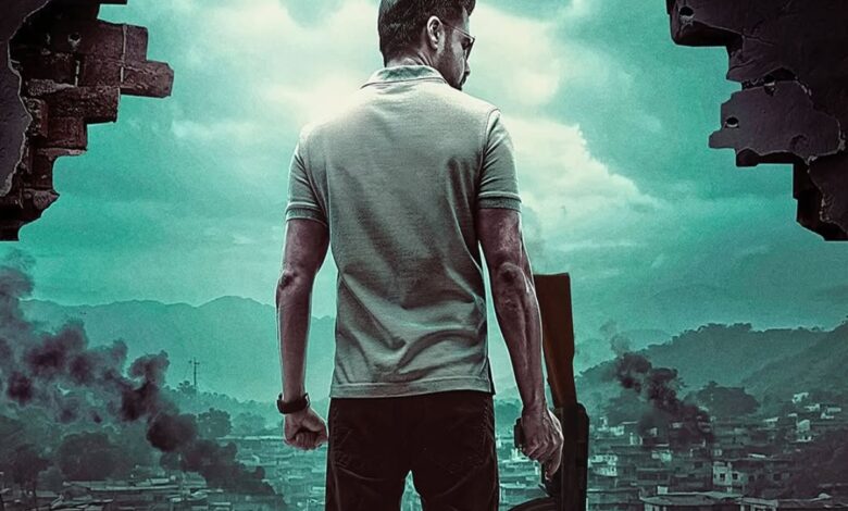 poster of movie Ground Zero featuring Emraan Hashmi holding an AK47