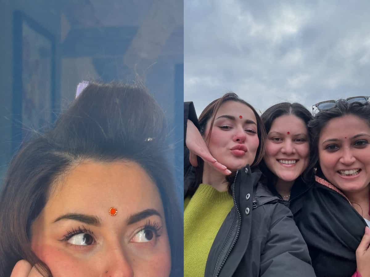 Hania Aamir faces backlash for sporting bindi in her Holi post