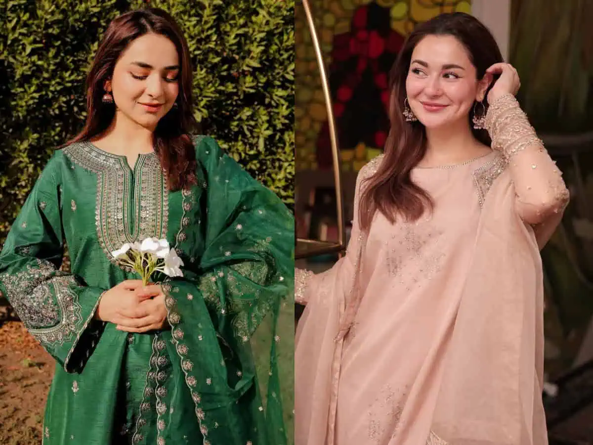 Get Eid outfit inspiration from Yumna Zaidi and Hania Aamir