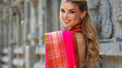 Ahead of Miss World beauty contest in Hyderabad, 2024 winner visits Yadagirigutta