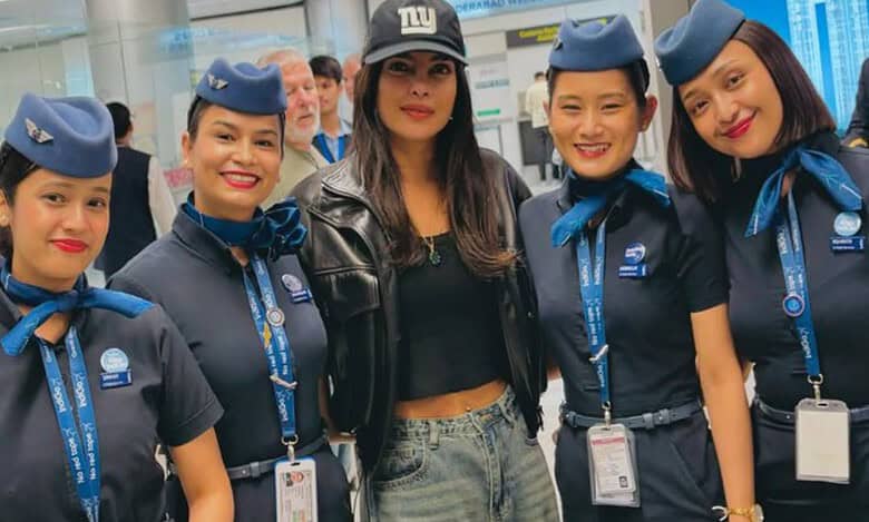 Viral: Priyanka Chopra clicks with fans at Hyderabad airport