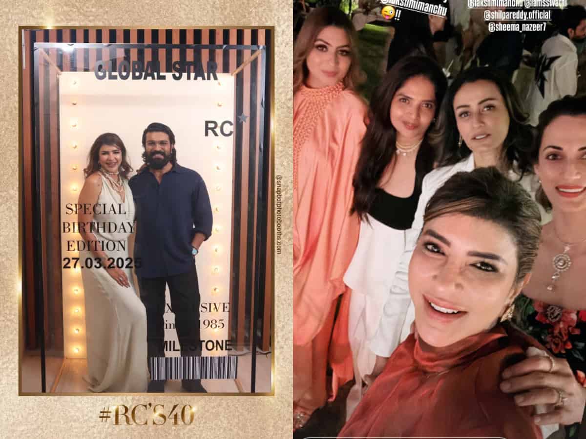 Inside Ram Charan's birthday party at Falaknuma Palace, Hyderabad
