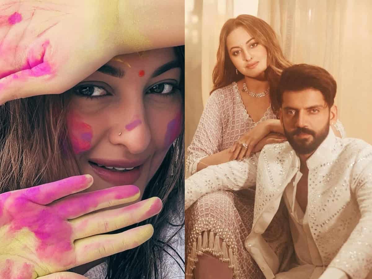 Sonakshi Sinha hits back at trolls questioning husband Zaheer Iqbal's absence on Holi