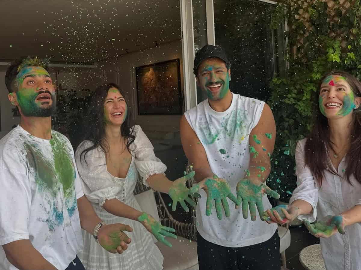 Katrina Kaif, Vicky Kaushal wishes everyone 'Happy Holi' with some perfect family pics