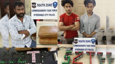 Men caught for selling illegal drung alsongsiode items seized in Hyderabad
