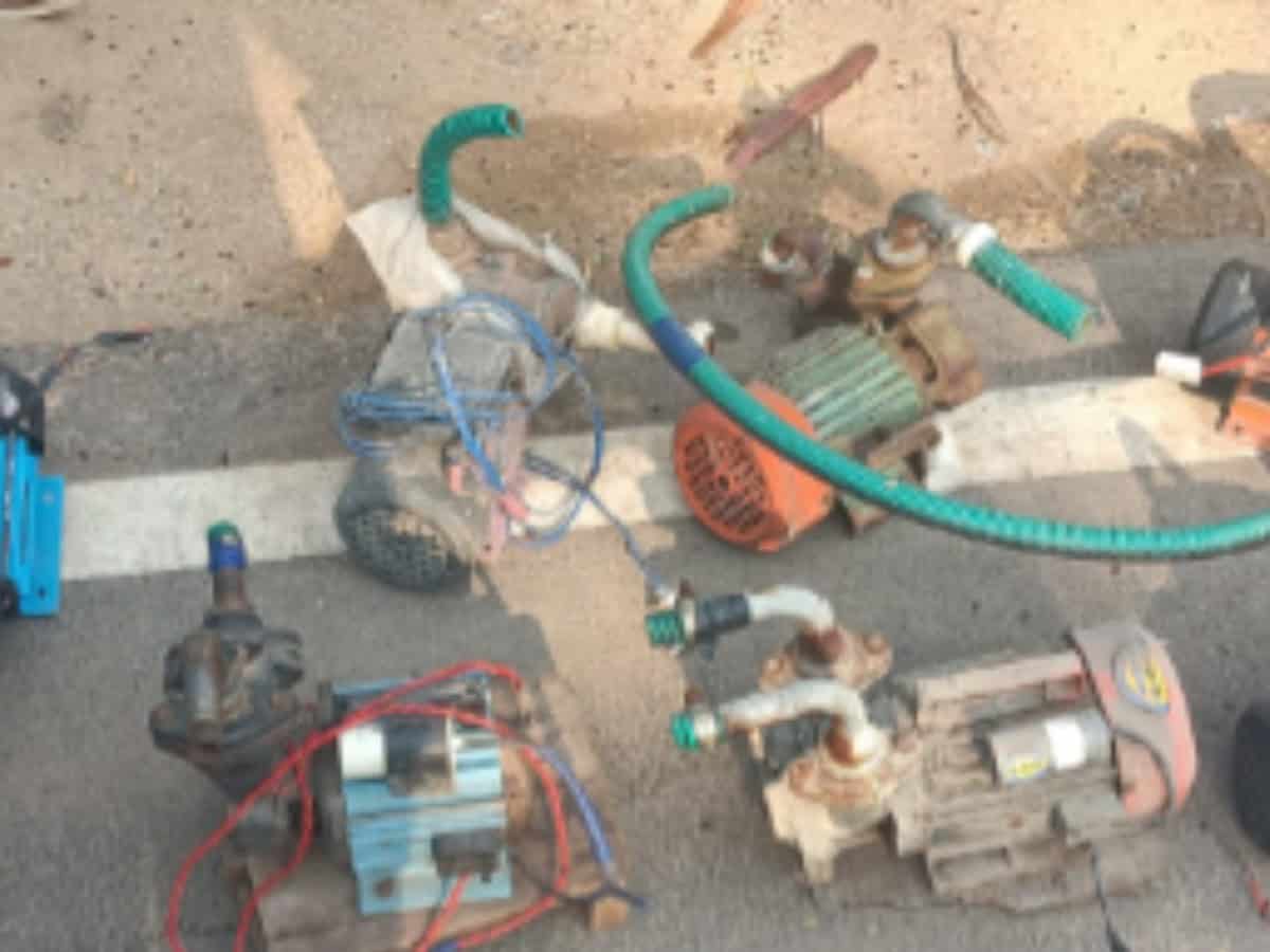8 motors seized in Hyderabad's Moosarambagh for impacting water supply in Hyderabad