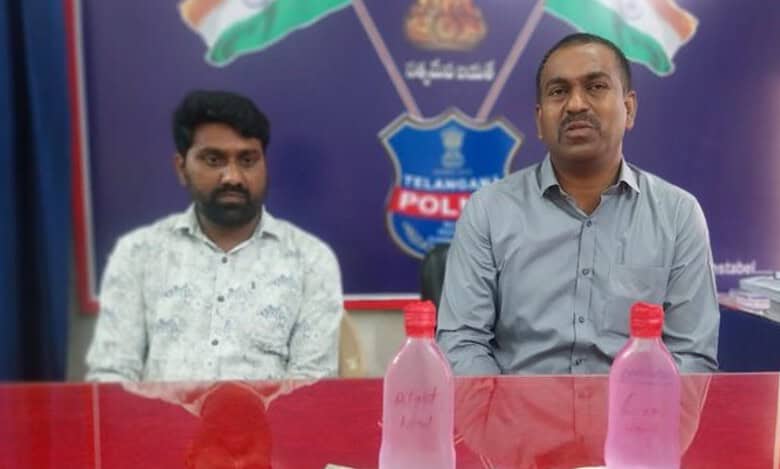 The Station House Officer (SHO) of Manuguru police station, and a Big TV reporter, have been arrested by ACB