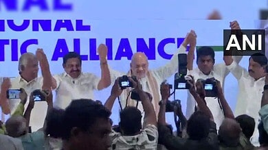AIADMK and BJP leaders celebrate alliance in Tamil Nadu for 2026 polls