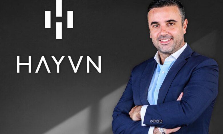 Photo of Christopher Flinos, co-founder and former chief executive of Hayvn Group.