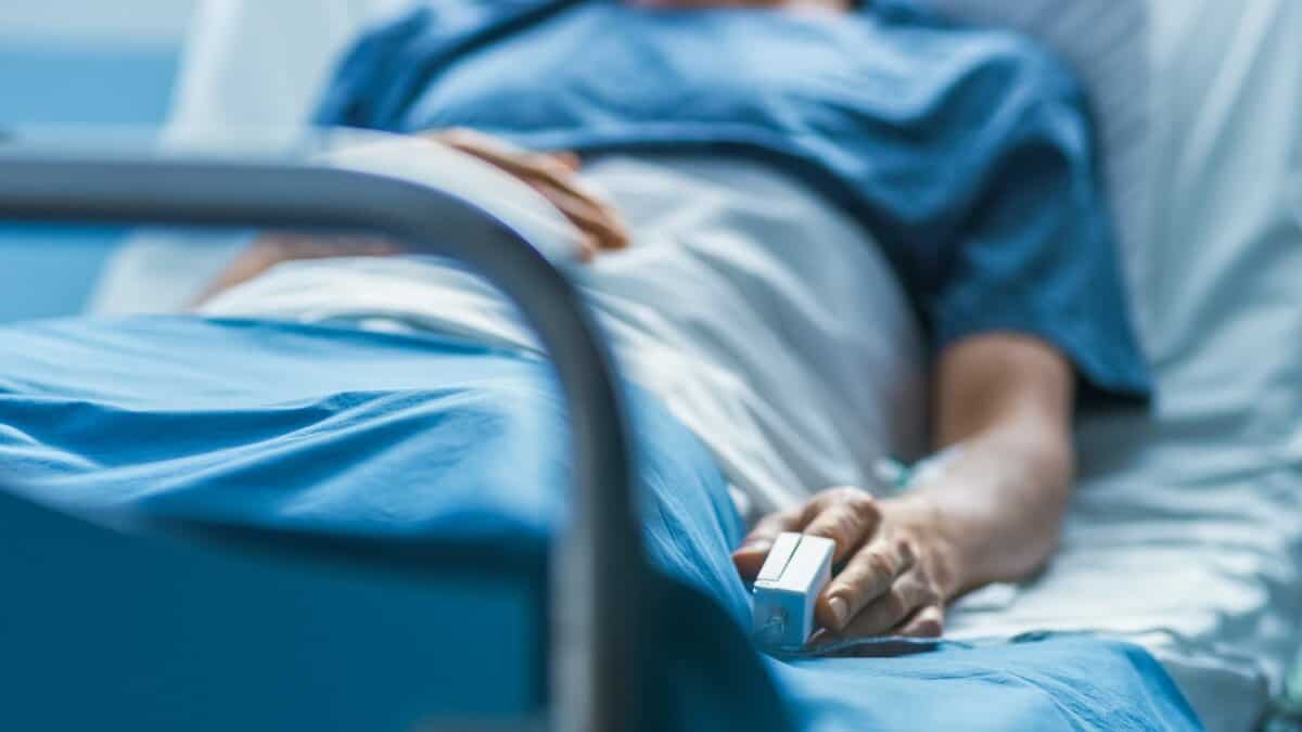 Representational Image of man in hospital