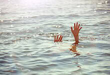 Representational Image of man drowning