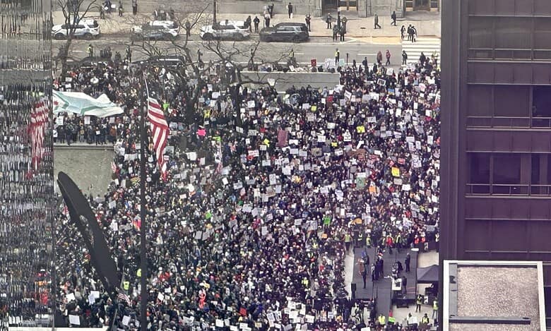 ‘Hands Off!’ Protests erupt in New York against Trump’s policies