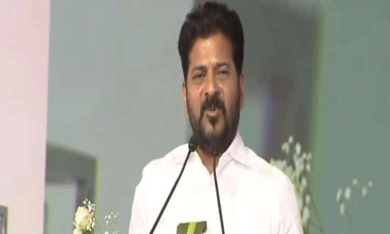 Revanth Reddy addresses a gathering in Ranga Reddy at the inauguration of Young India School