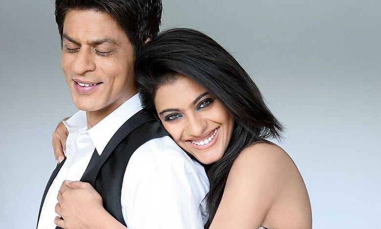 Bollywood actors Shah Rukh Khan and Kajol