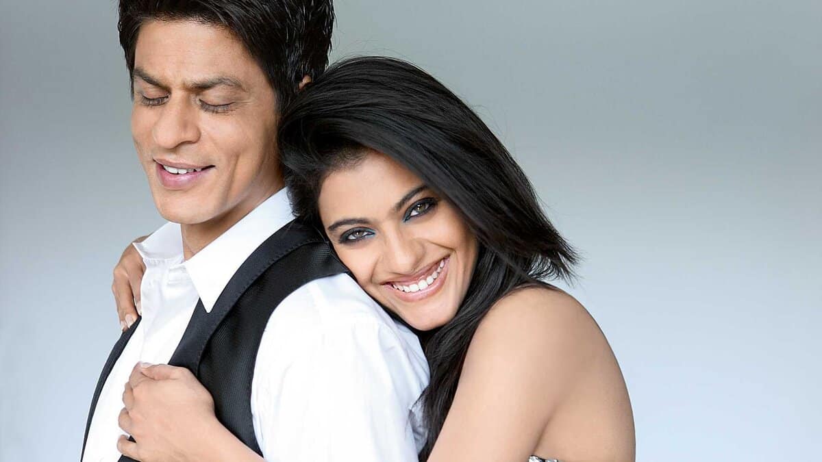 Bollywood actors Shah Rukh Khan and Kajol