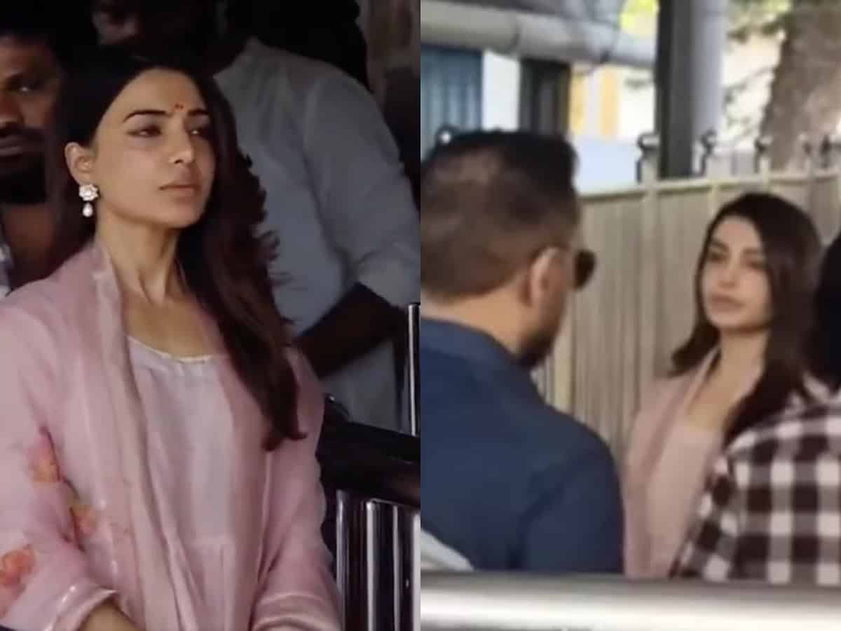 Video: Samantha visits temple with rumoured boyfriend