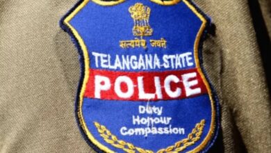 Representational Image of Telangana police logo on uniform