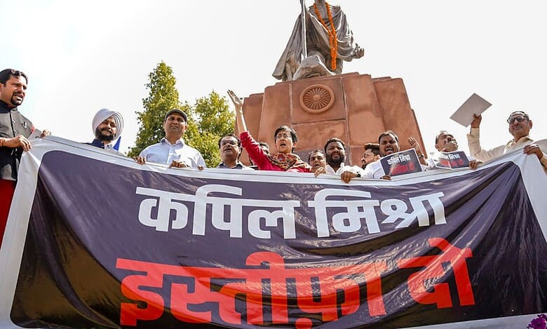 12 AAP MLAs suspended for demanding resignation of Delhi minister Kapil Mishra