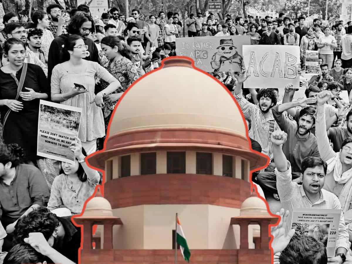 SC halts tree felling, warns govt against other activity on Kancha Gachibowli land