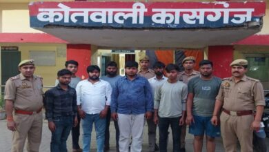 The image displays the photo of men who gang raped a minor in Uttar Pradesh. April 14, 2025
