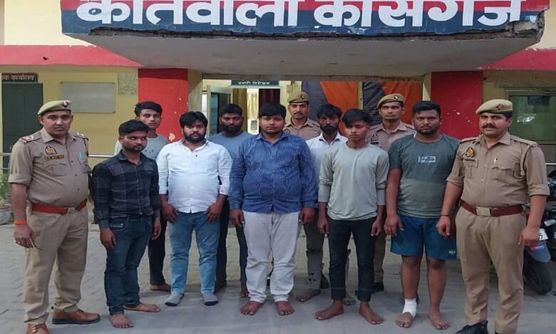 The image displays the photo of men who gang raped a minor in Uttar Pradesh. April 14, 2025