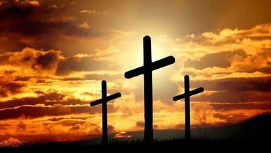 The image displays a representational image of Christianity. April 16, 2025