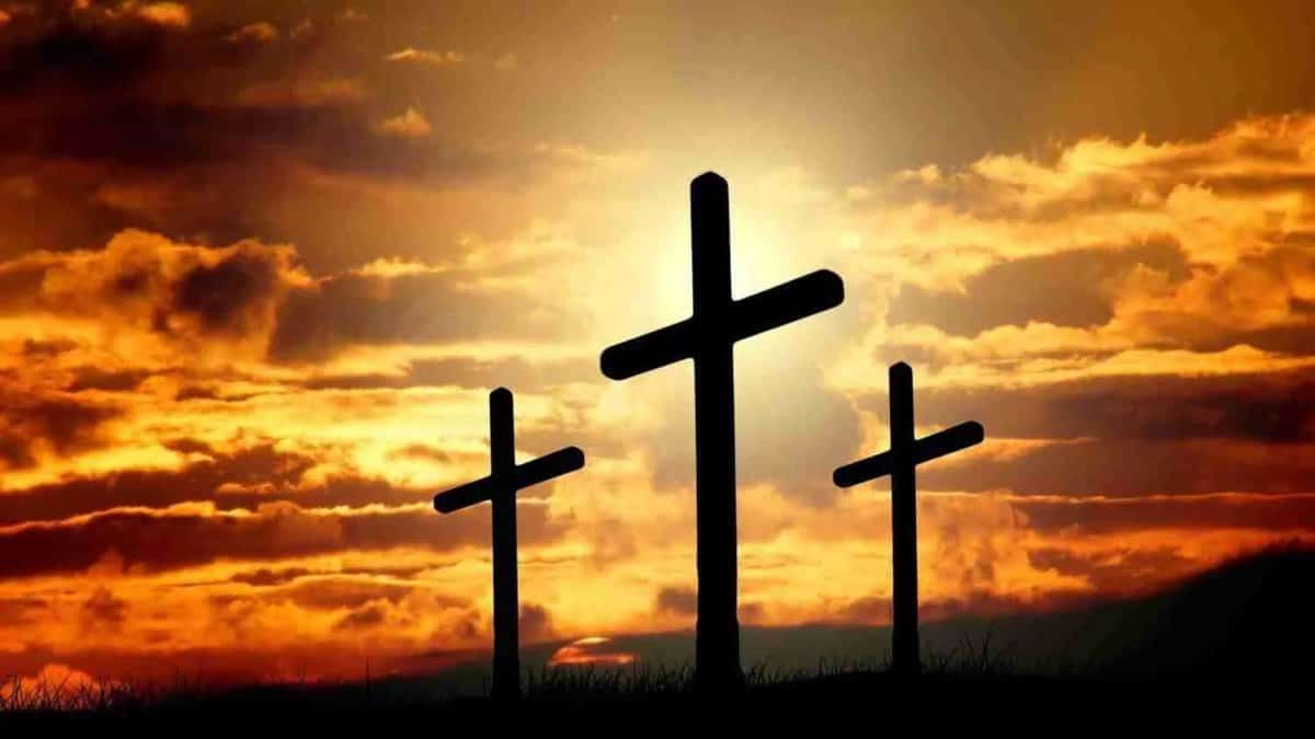 The image displays a representational image of Christianity. April 16, 2025