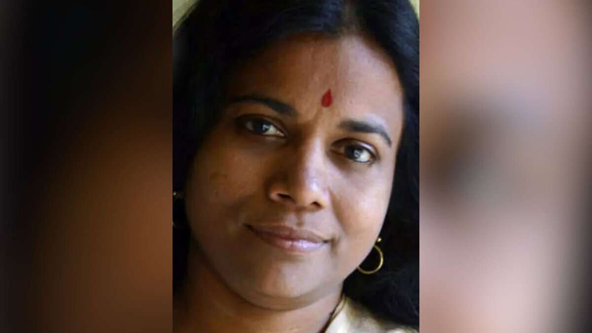 The image displays the photo of All India Radio programme producer from Kerala KR Indira. April 17, 2025