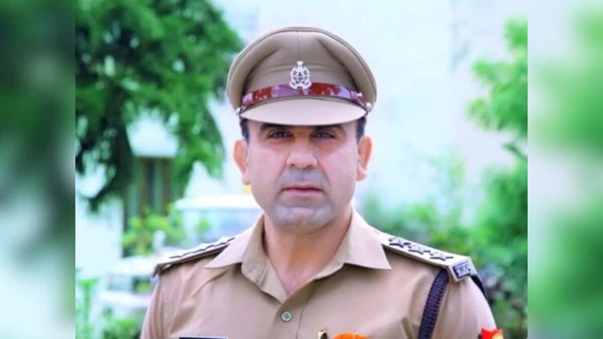 The image displays a picture of Sambhal circle inspector Anuj Choudhary. April 19, 2025