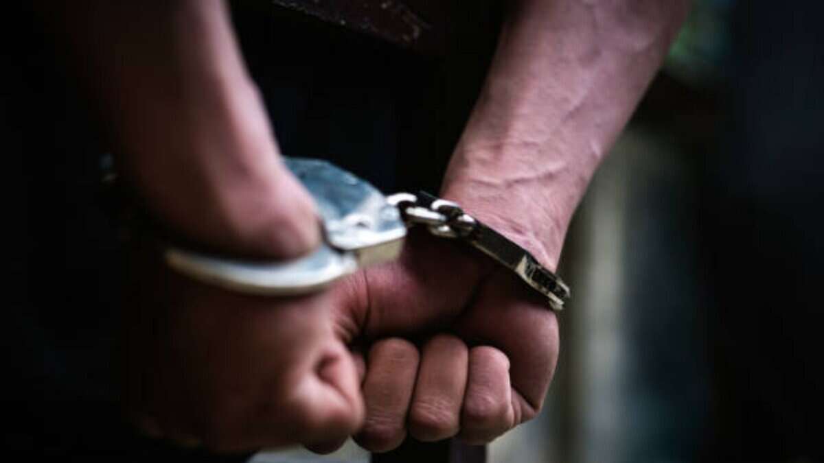 The image displays a representational image of arrested. April 21, 2025