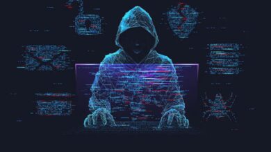 The image displays a picture of a representational image of cybercrime. April 22, 2025