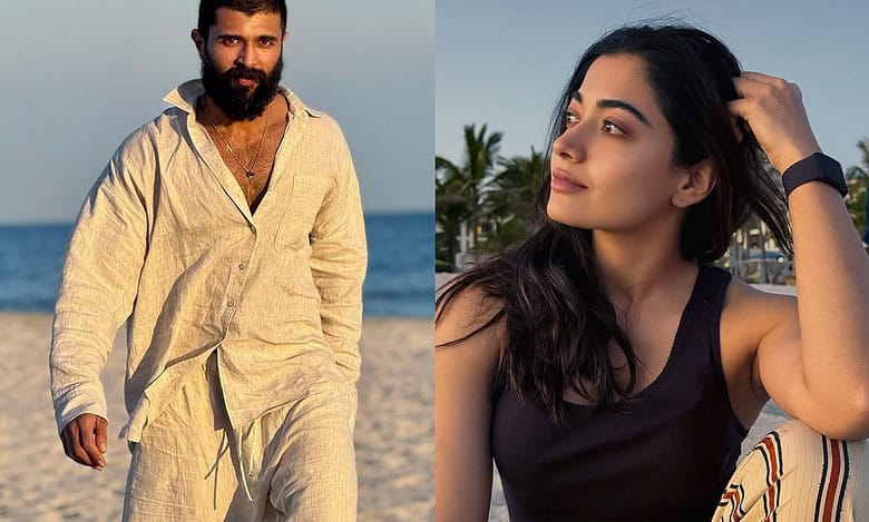 Spotted: Rashmika Mandanna and Vijay Deverakonda at Oman beach