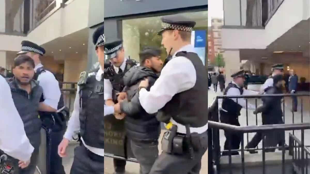 India man arrested in London while protesting in front of the Pakistan High Commission