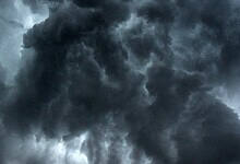 Representative image of dark storm clouds over Telangana - IMD Hyderabad warns of severe thunderstorms