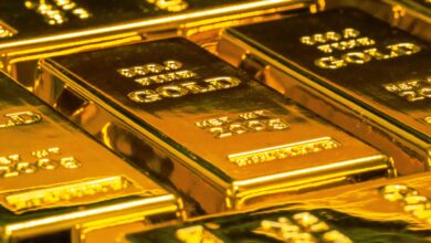 Representational photo of gold whose rates decline in Hyderabad.