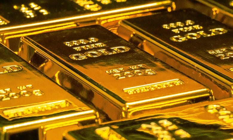 Representational photo of gold whose rates decline in Hyderabad.