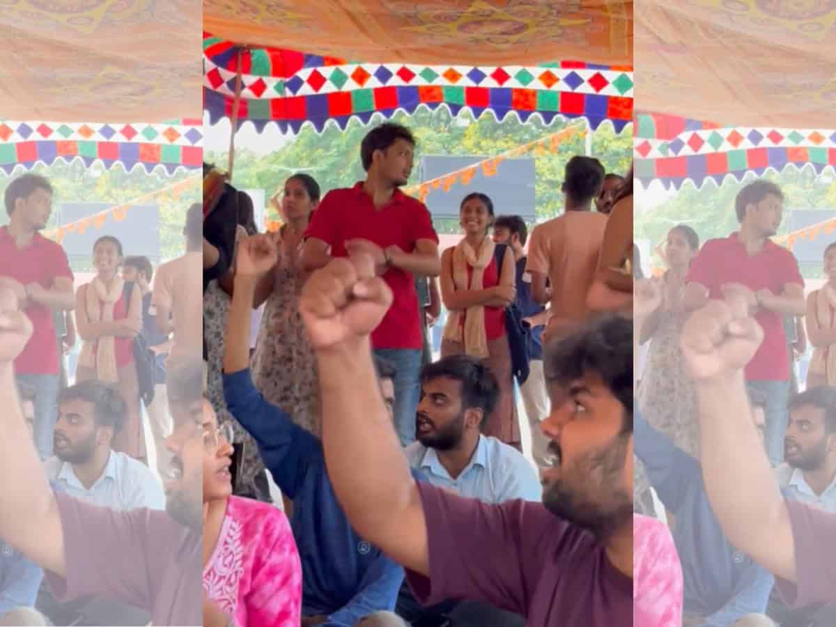University of Hyderabad students launch relay hunger strike