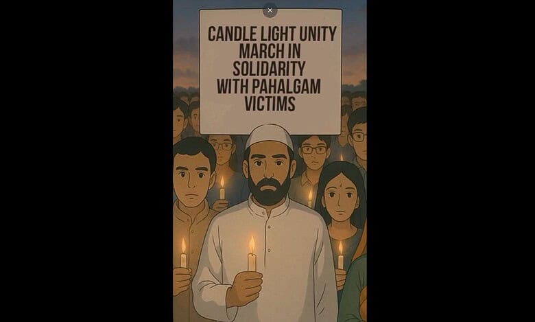 Representational photo of march against Pahalgam terror attack.