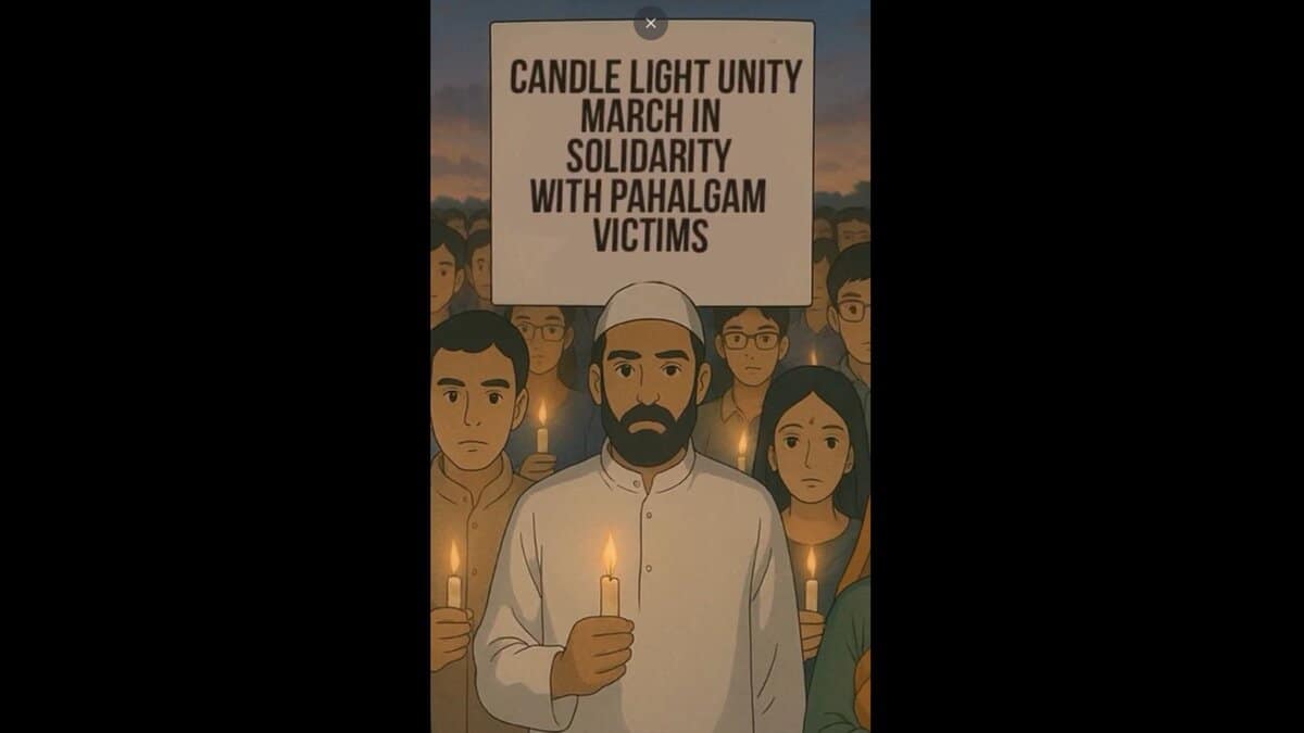 Representational photo of march against Pahalgam terror attack.